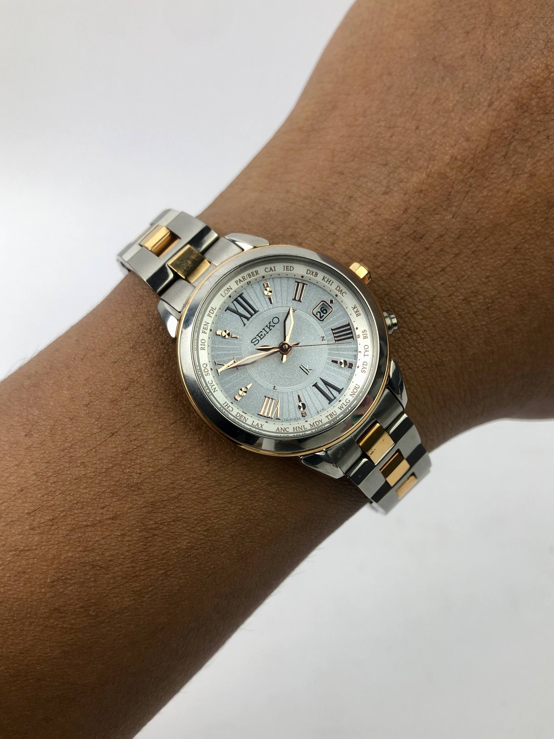 SEIKO LUKIA WORLDTIME LADIES ALL ORIGINAL