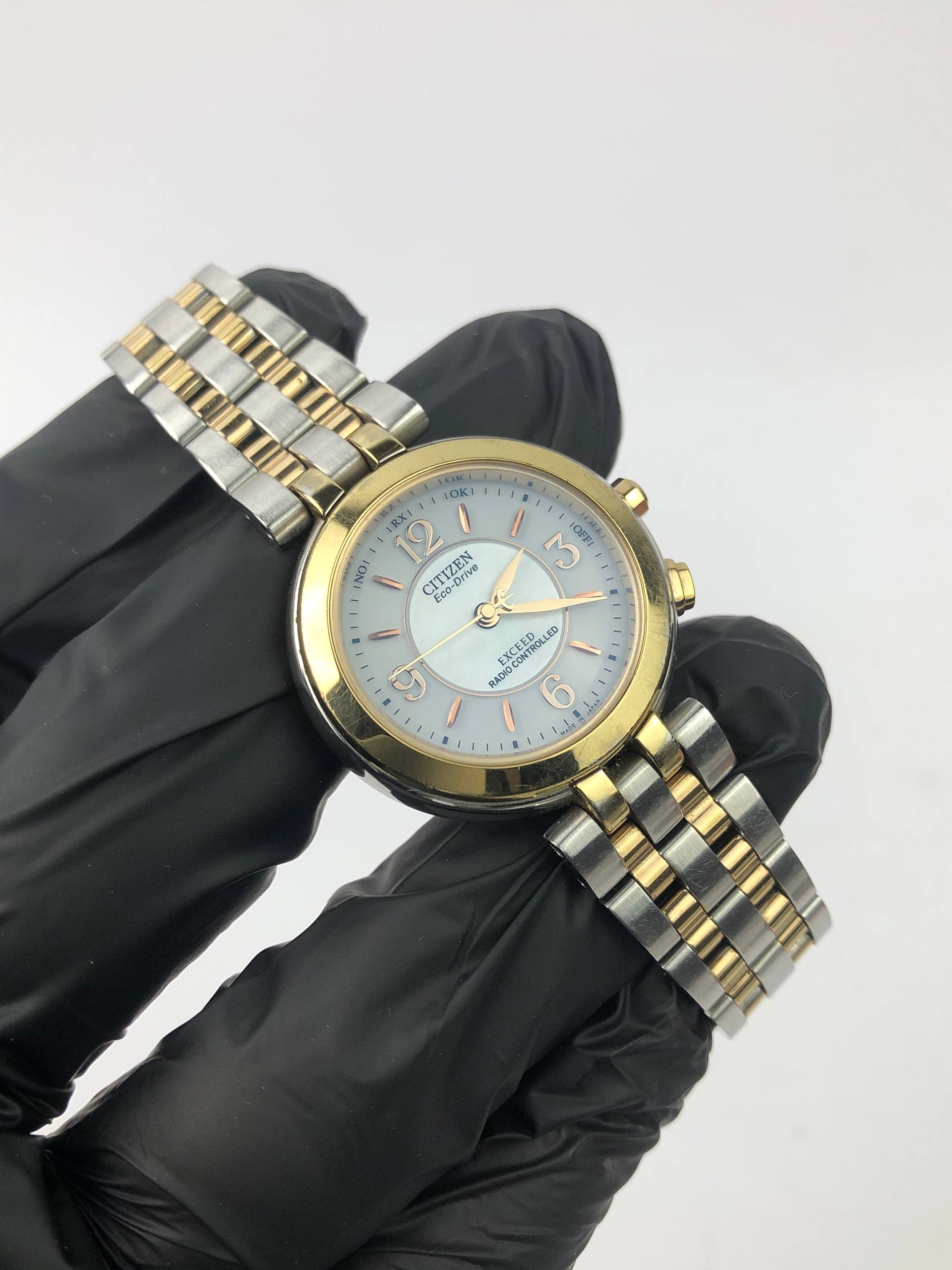 CITIZEN EXCEED ECODRIVE TWOTONE ALL ORIGINAL - Gambar 3