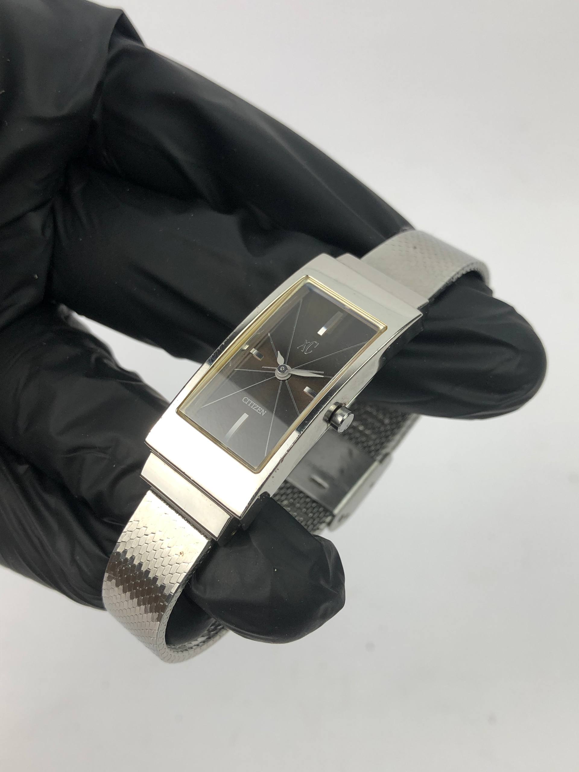 CITIZEN XC TANK BROWN SUNBURST DIAL - Gambar 3