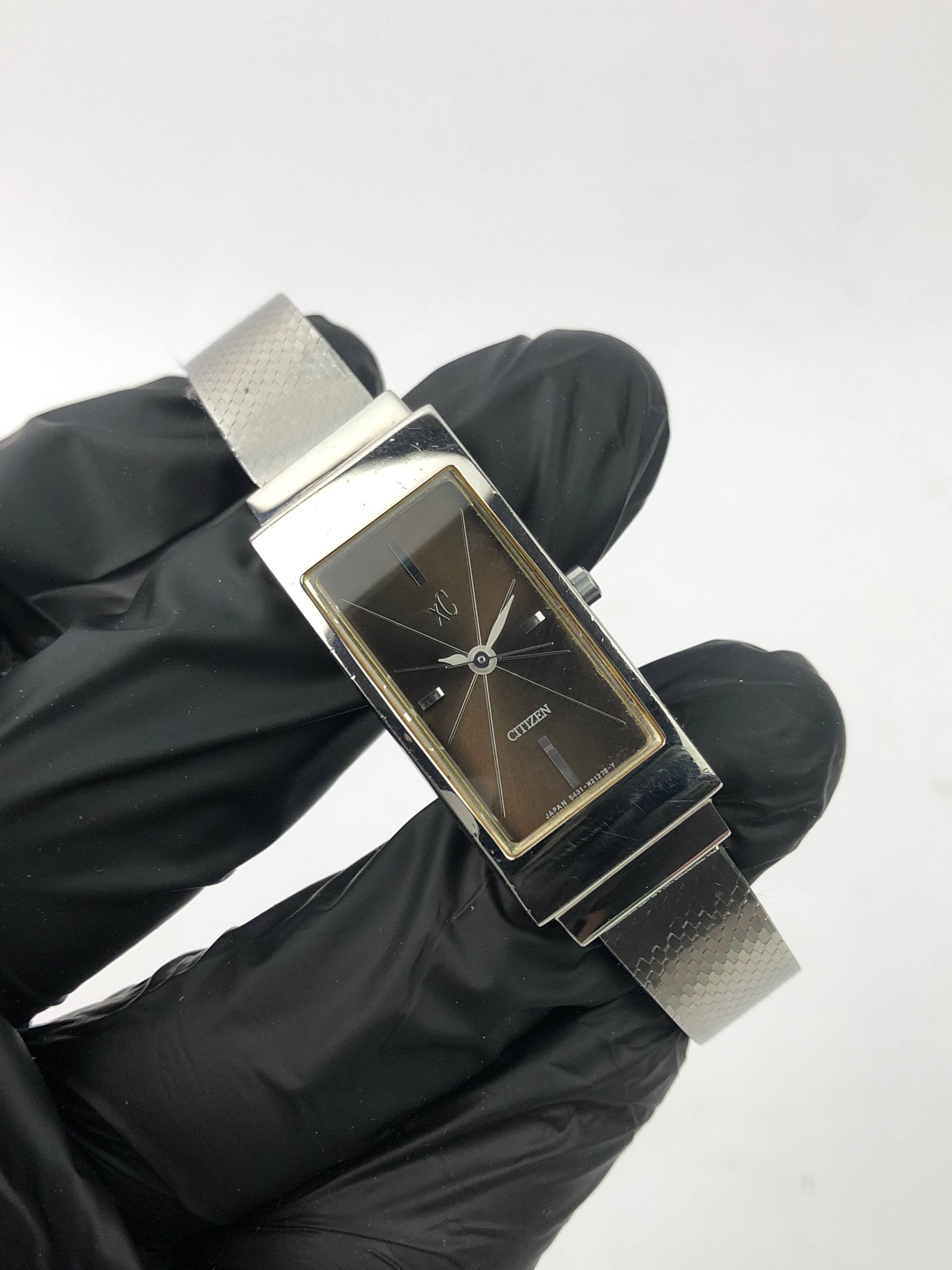 CITIZEN XC TANK BROWN SUNBURST DIAL - Gambar 4