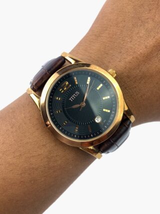 TITUS QUARTZ JAPAN GOLD CASE