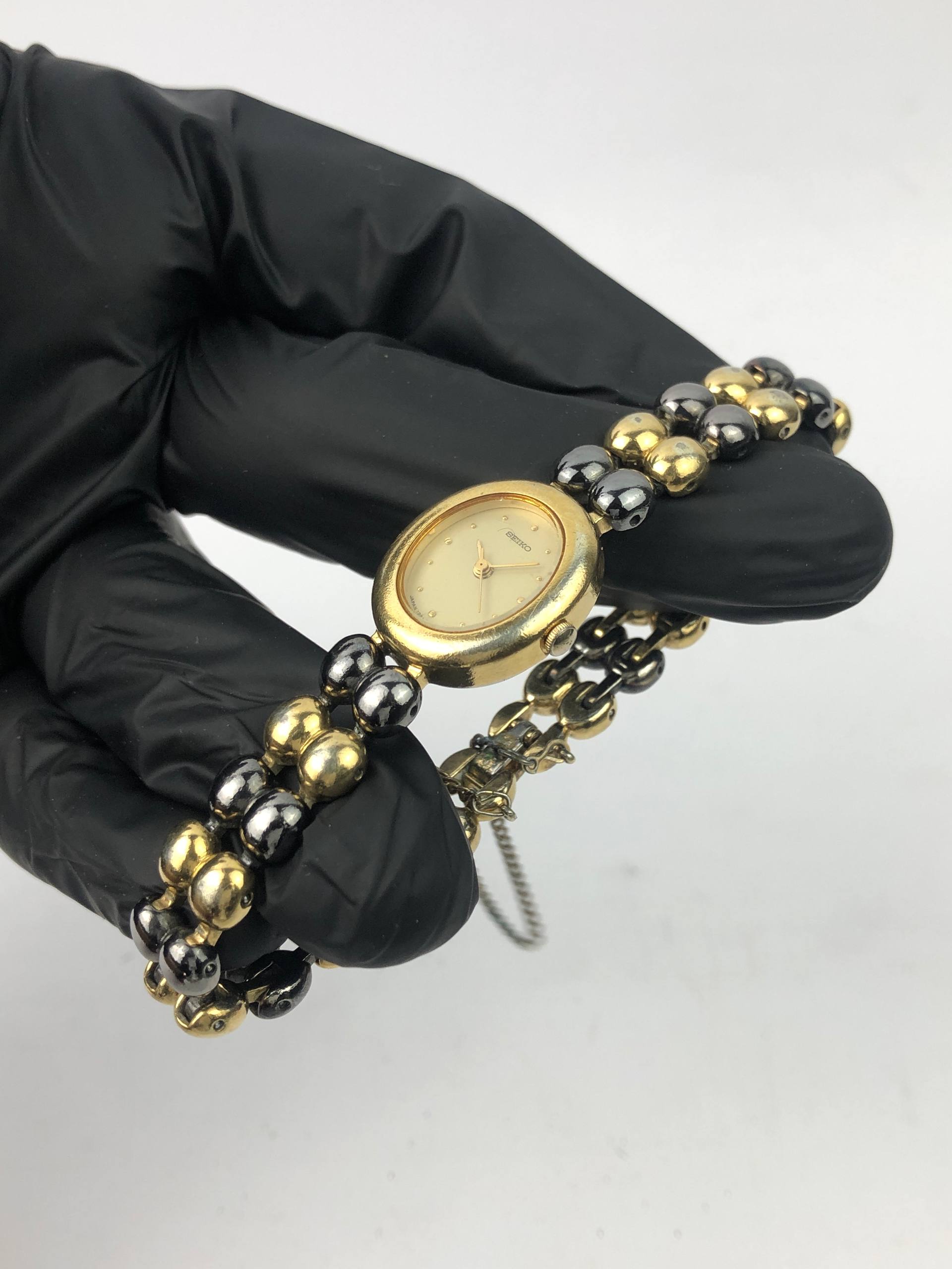 SEIKO BANGLE LADIES TWOTONE - Gambar 3