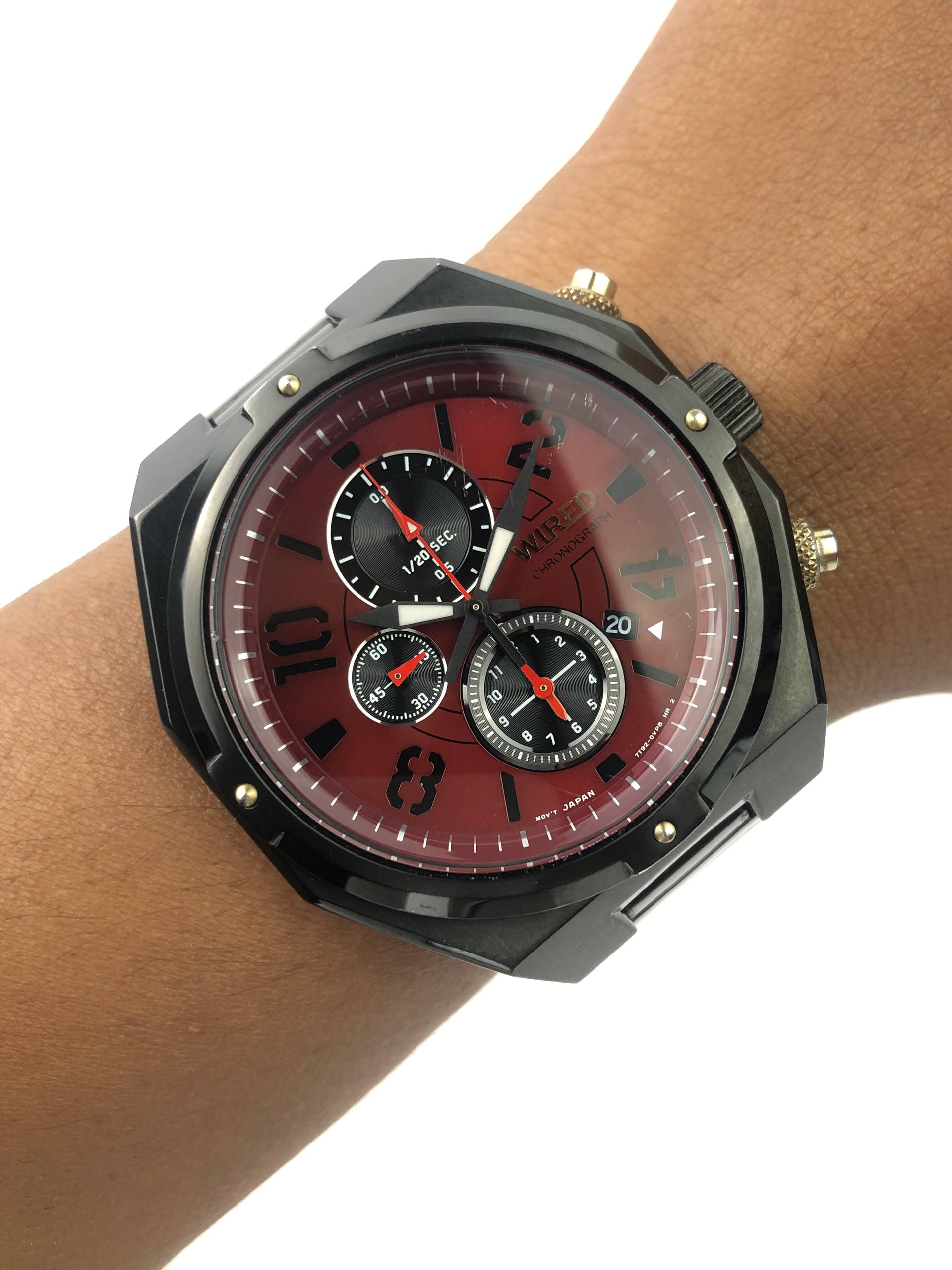 SEIKO WIRED JAPAN CRONOGRAPH MAROON DIAL