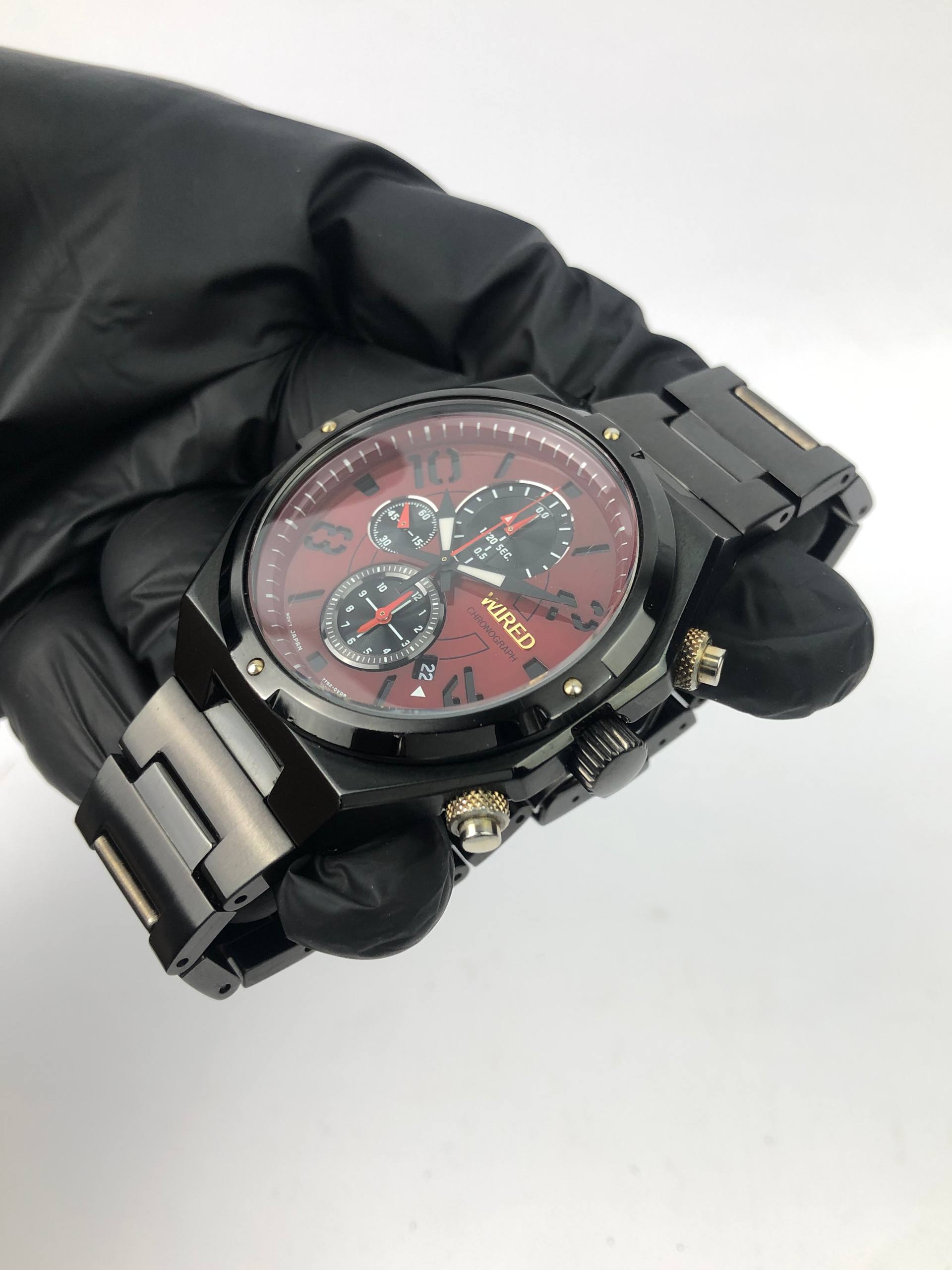 SEIKO WIRED JAPAN CRONOGRAPH MAROON DIAL - Gambar 4