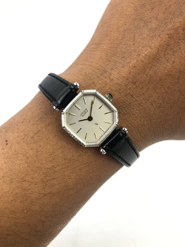 EKLUSIF CITIZEN CQ OCTAGON PALLADIUM GREY DIAL