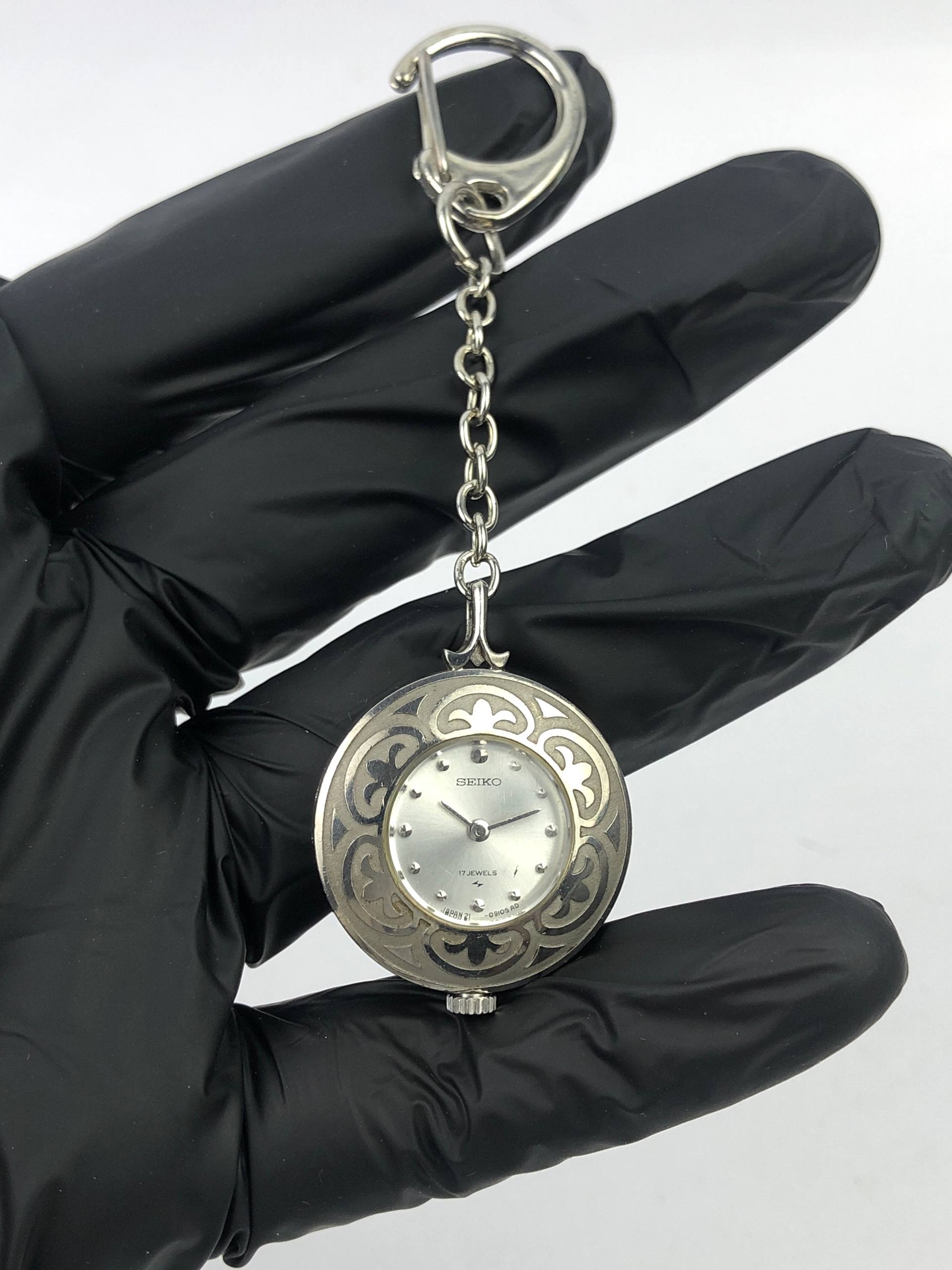 KLASIK JAM SAKU SEIKO HITE GOLD PLATE CASE TEXTURE - Gambar 3