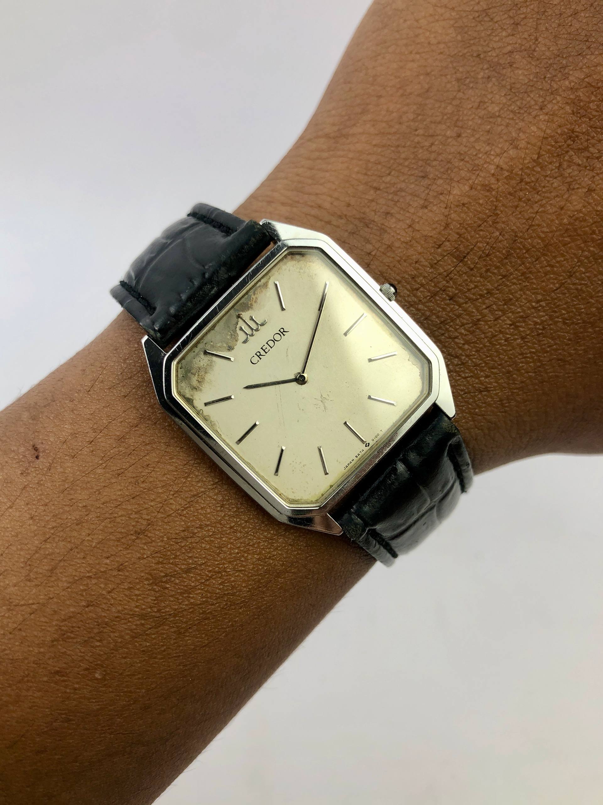 CREDOR SEIKO OCTAGON TWO HANDS