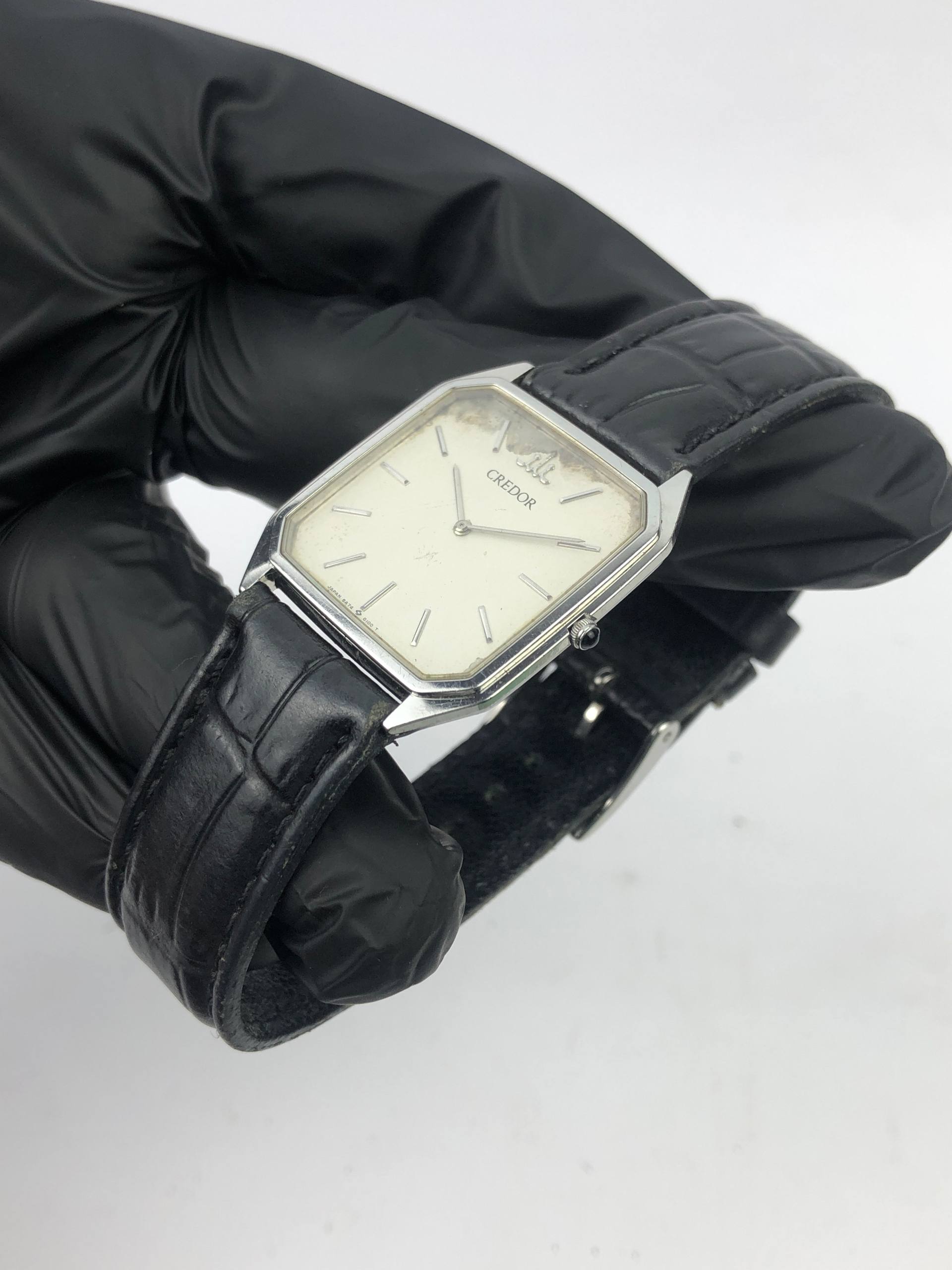 CREDOR SEIKO OCTAGON TWO HANDS - Gambar 4