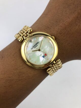 LA TOUR EIFEL PARIS FASHION GOLD MOP DIAL