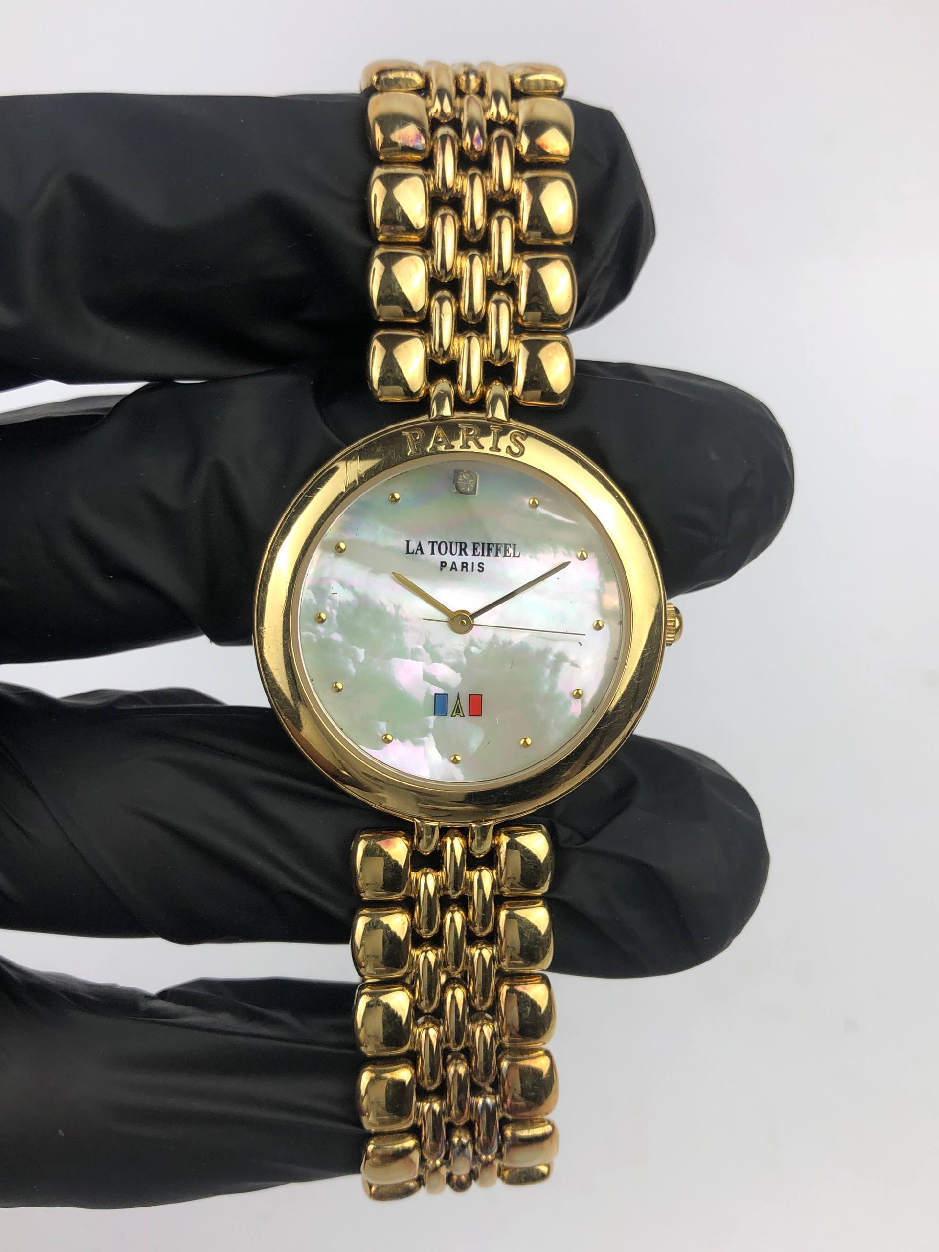 LA TOUR EIFEL PARIS FASHION GOLD MOP DIAL - Gambar 2