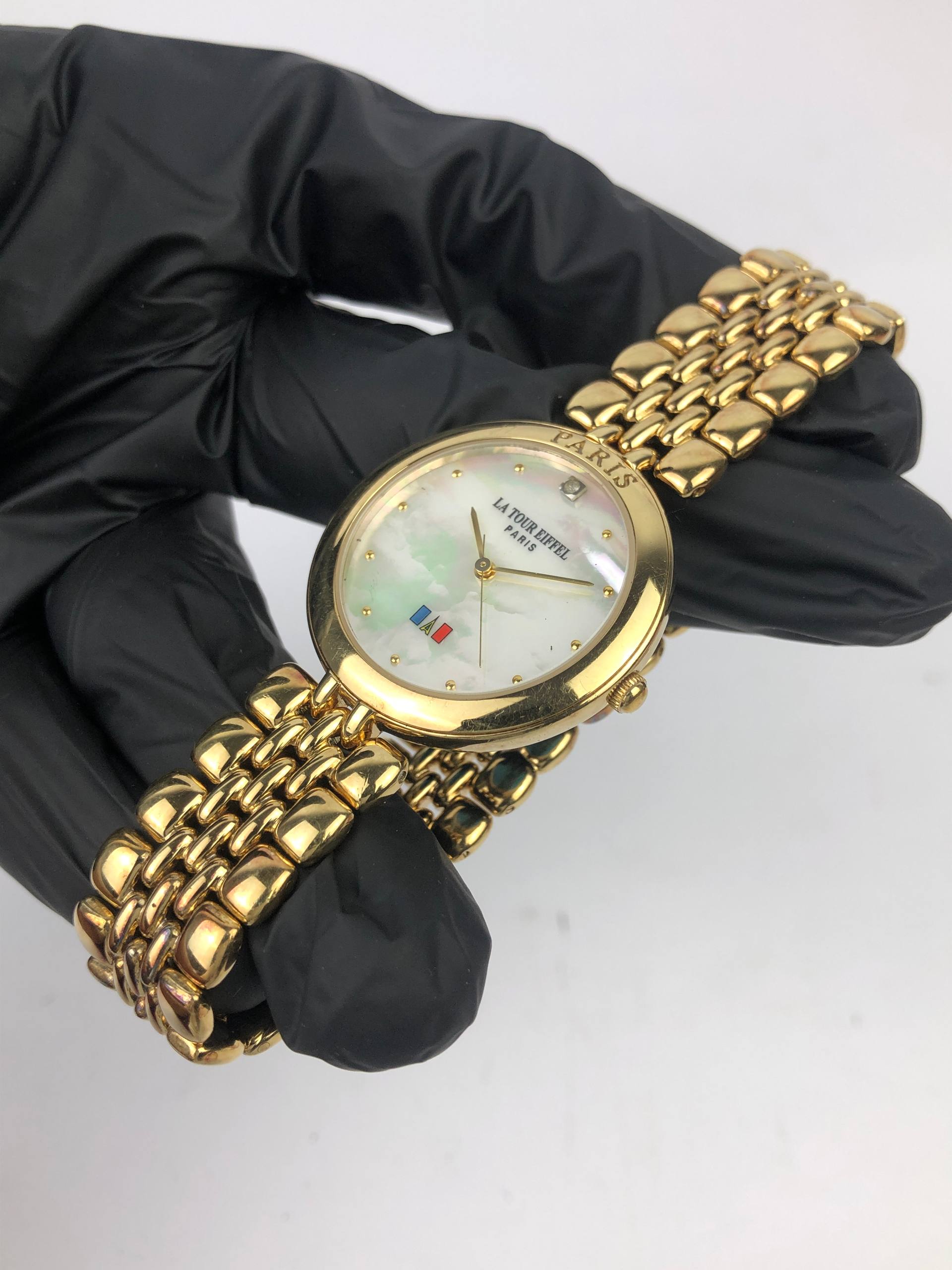 LA TOUR EIFEL PARIS FASHION GOLD MOP DIAL - Gambar 4