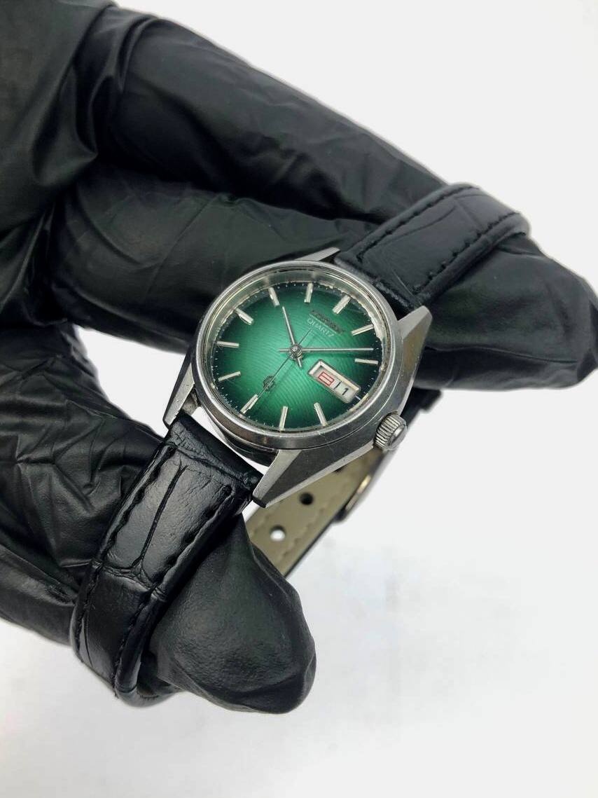 CITIZEN CQ LADIES GREEN SUNBURST DIAL - Gambar 2