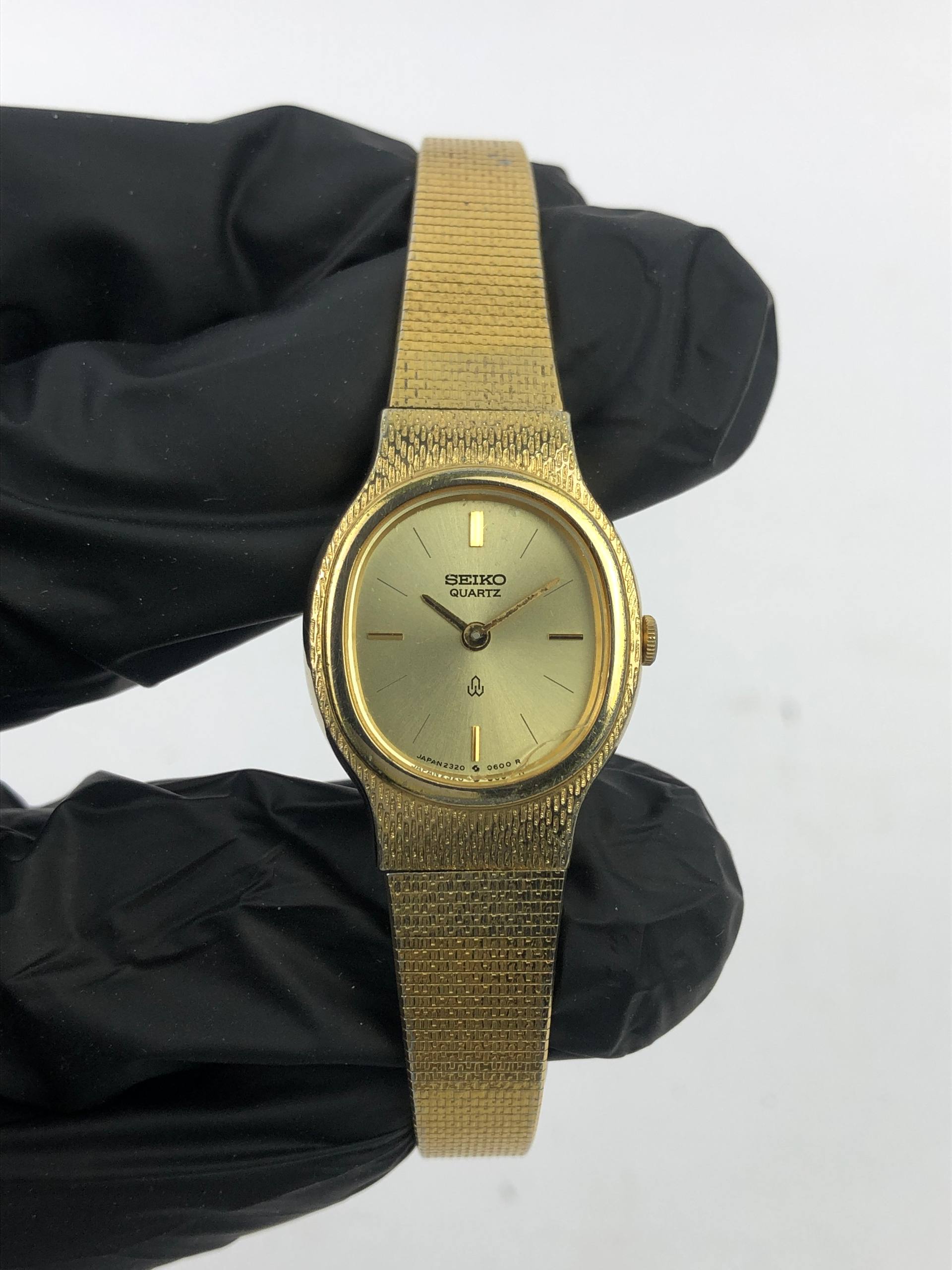 SEIKO QUARTZ OVAL GOLD FILLED ALL ORIGINAL - Gambar 2