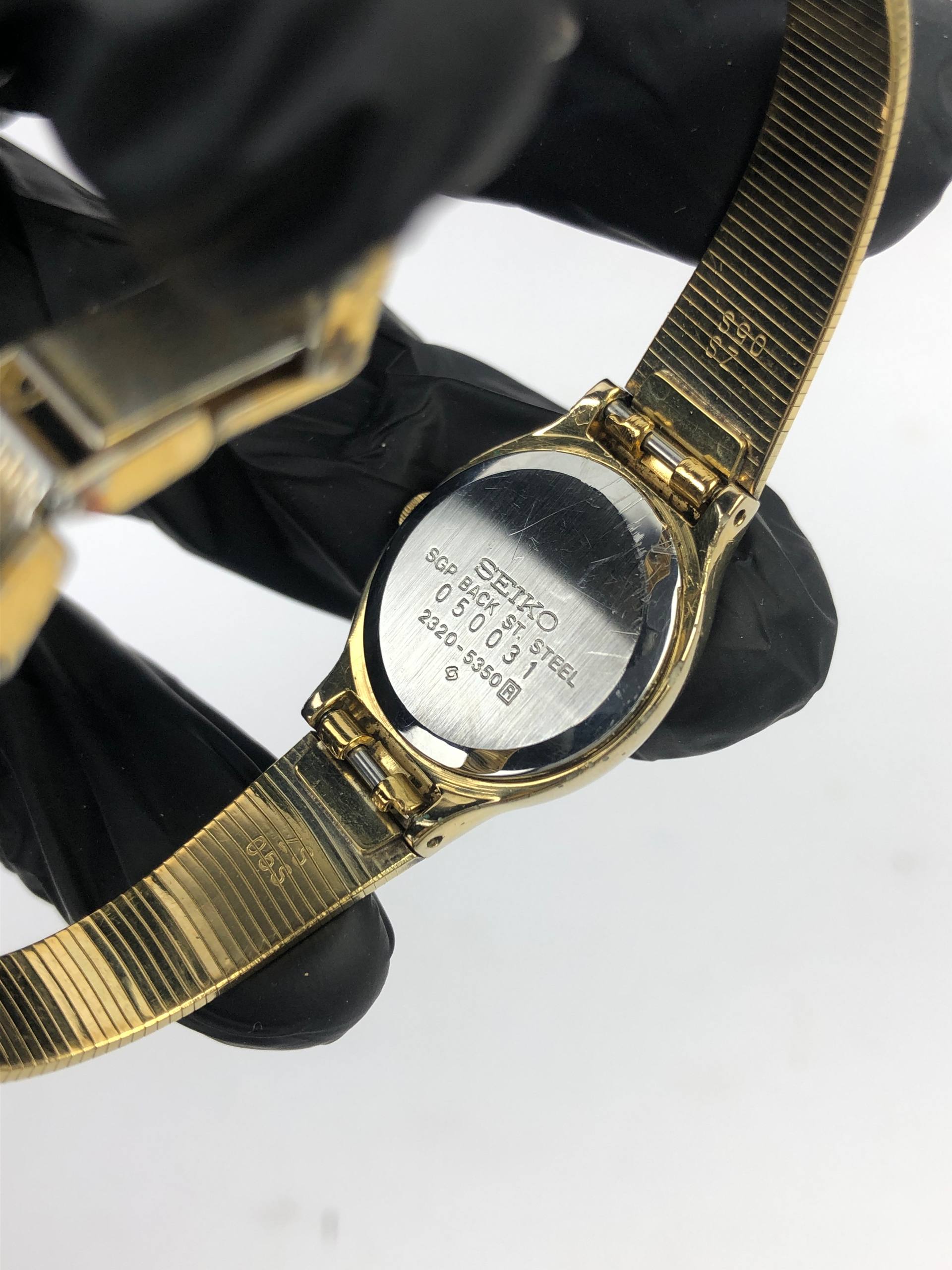 SEIKO QUARTZ OVAL GOLD FILLED ALL ORIGINAL - Gambar 8
