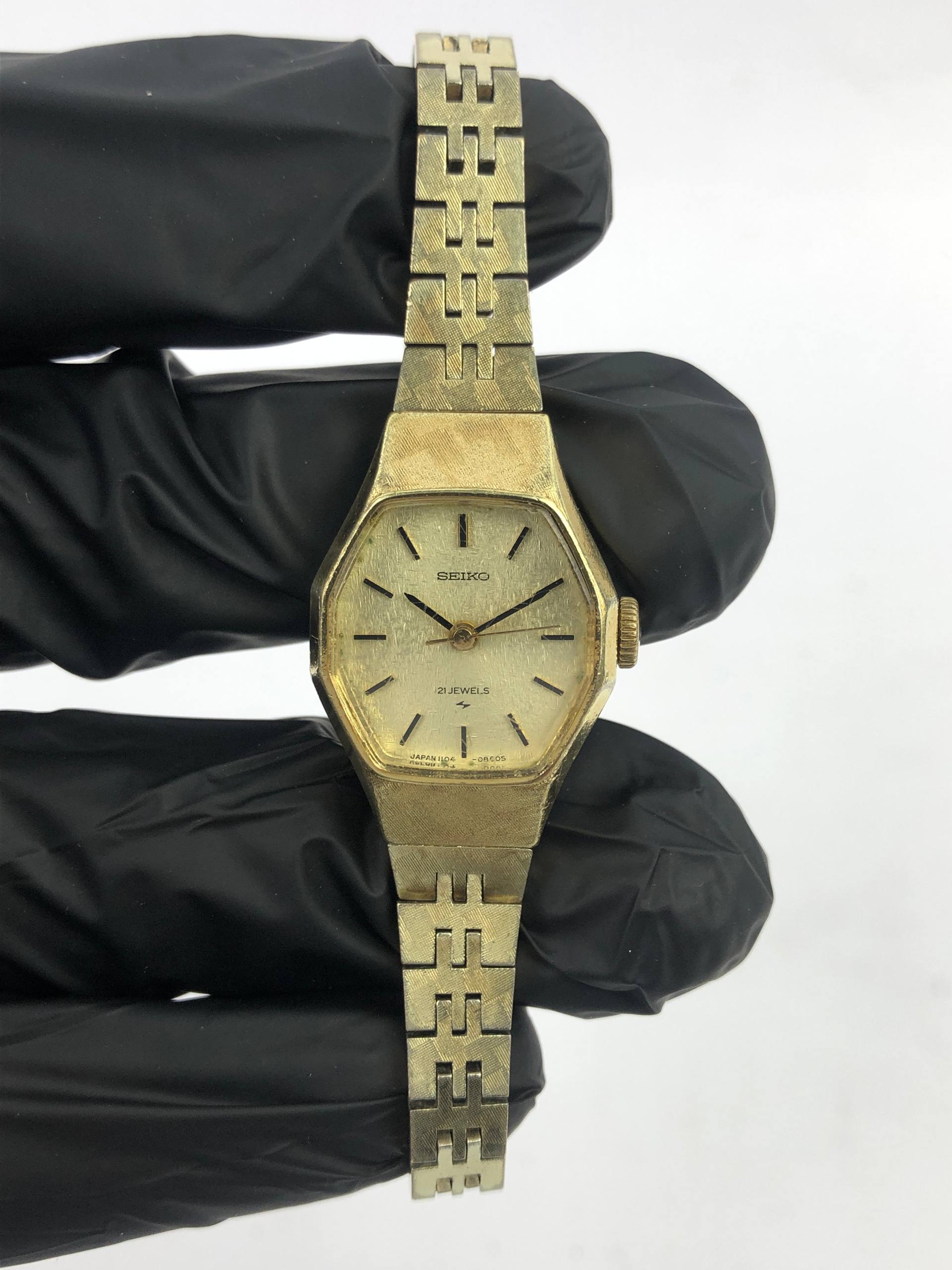 SEIKO LADIES VINTAGE GOLD FILED - Gambar 2
