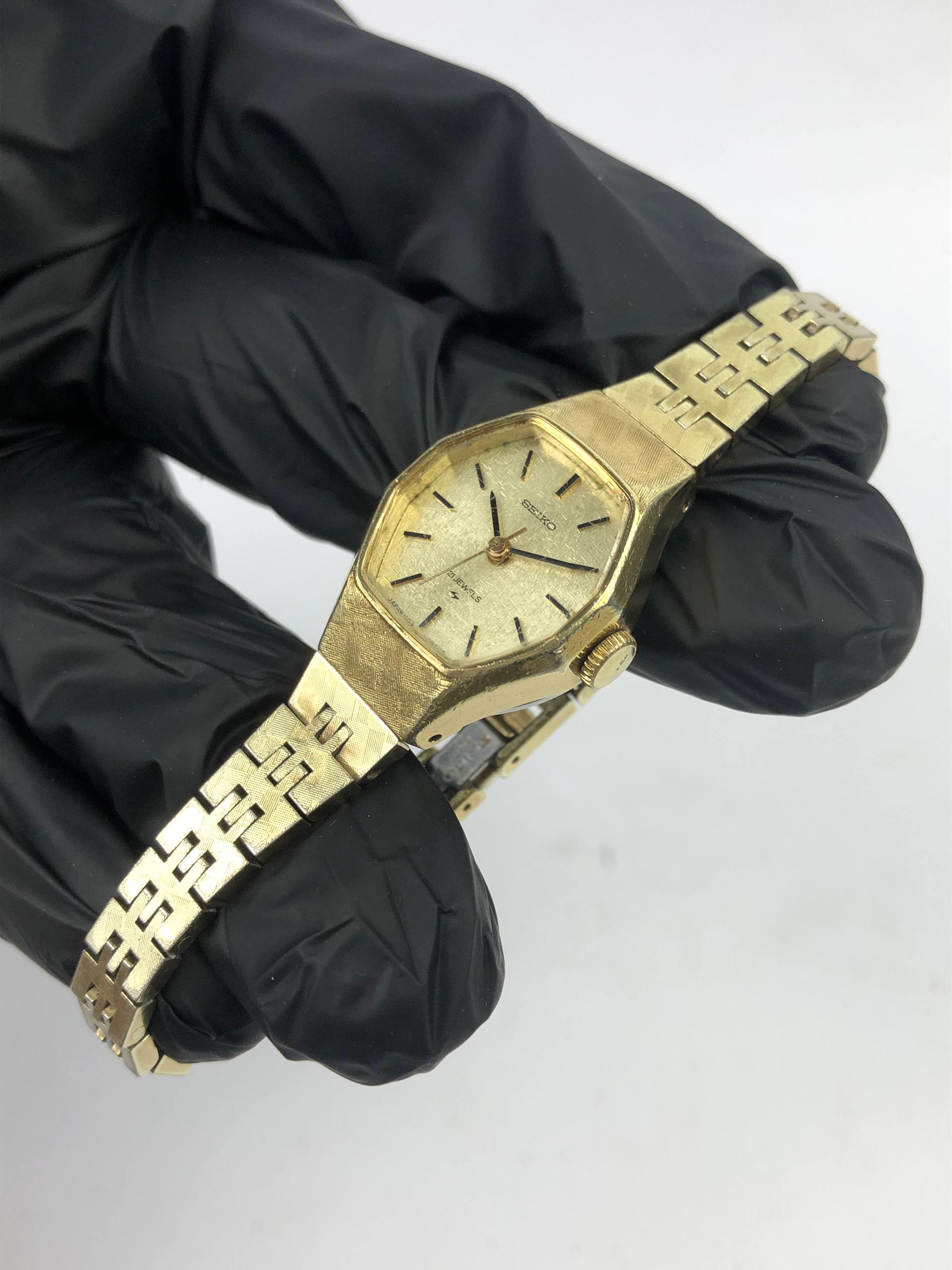 SEIKO LADIES VINTAGE GOLD FILED - Gambar 3