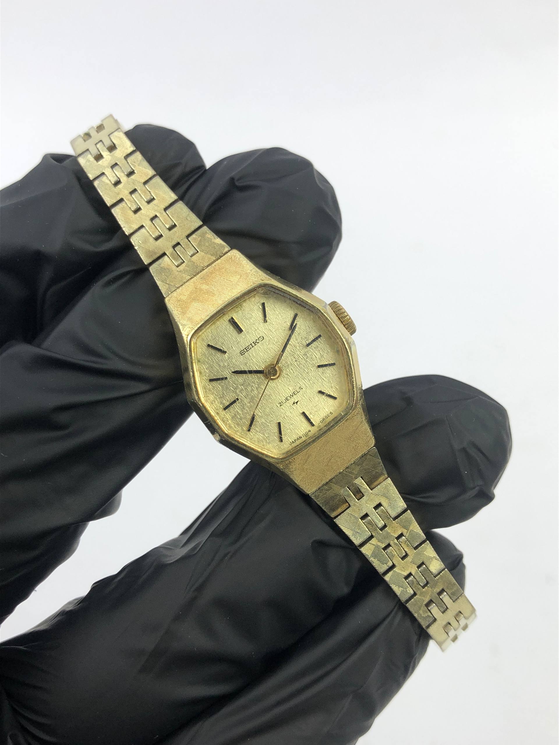 SEIKO LADIES VINTAGE GOLD FILED - Gambar 4