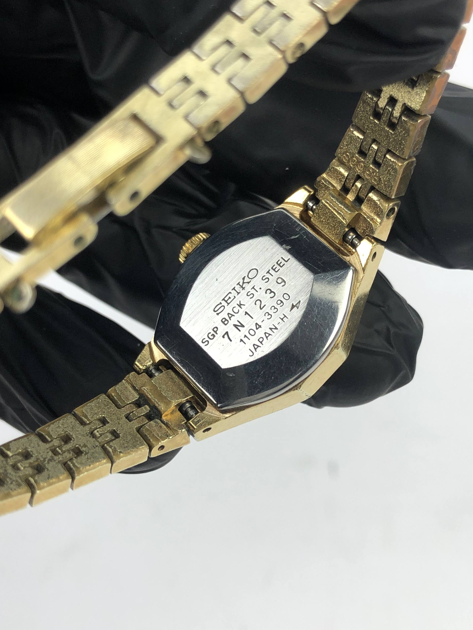 SEIKO LADIES VINTAGE GOLD FILED - Gambar 8