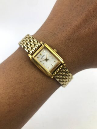 BEAUTIFUL SEIKO LADIES TANK BRACELET GOLD
