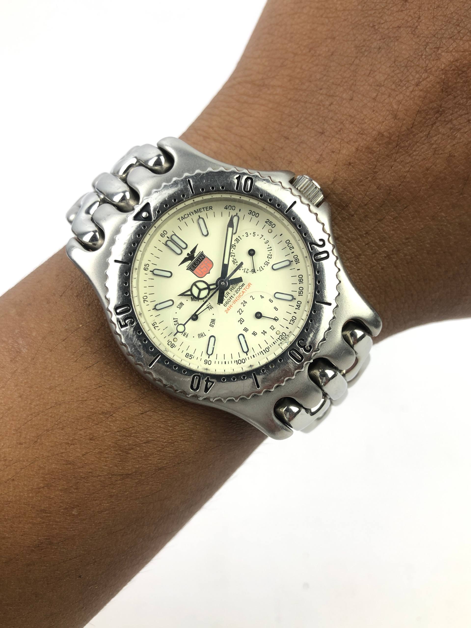 ELGIN USA QUARTZ SUB DAYDATE ALL ORIGINAL