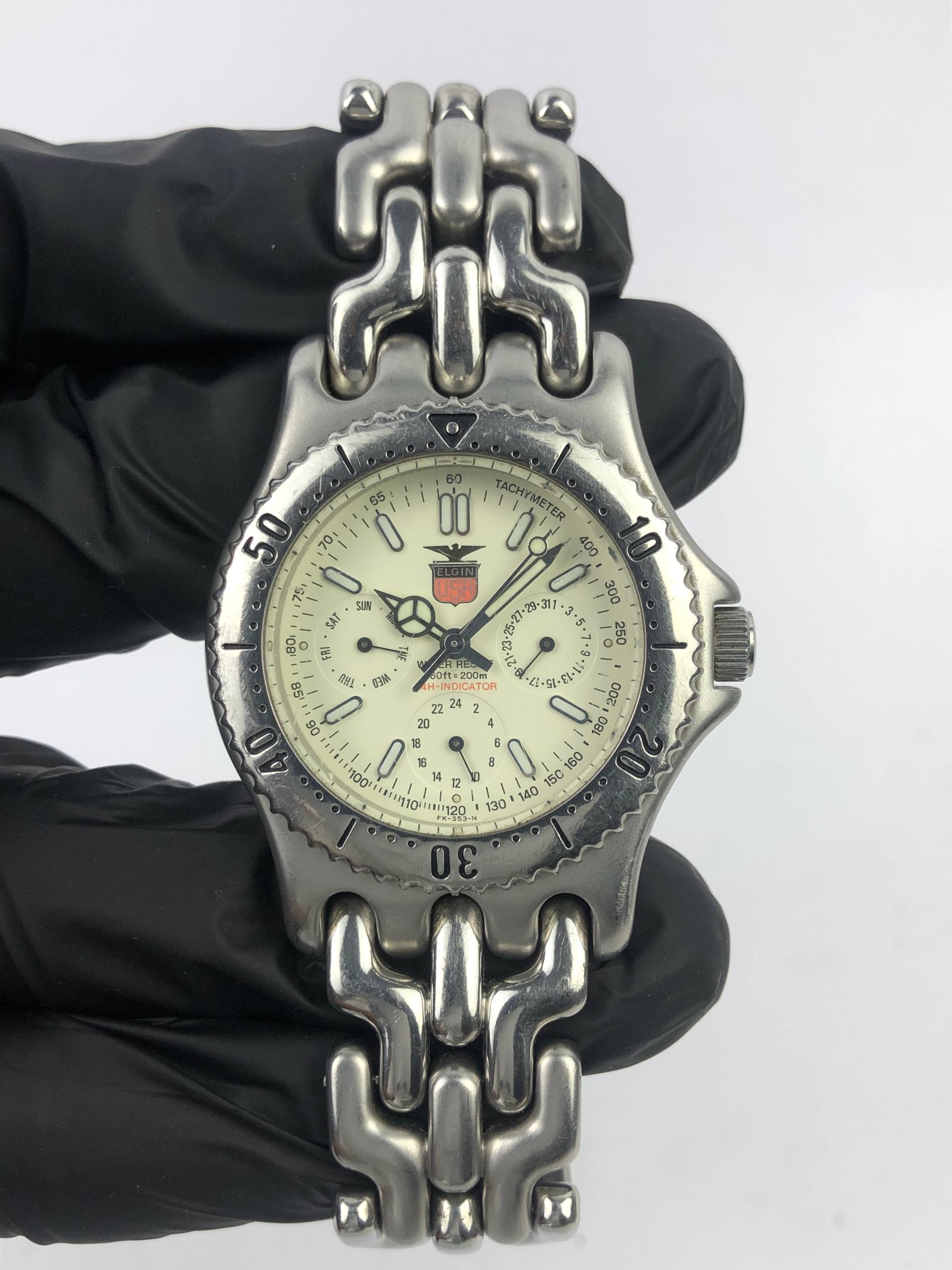 ELGIN USA QUARTZ SUB DAYDATE ALL ORIGINAL - Gambar 2