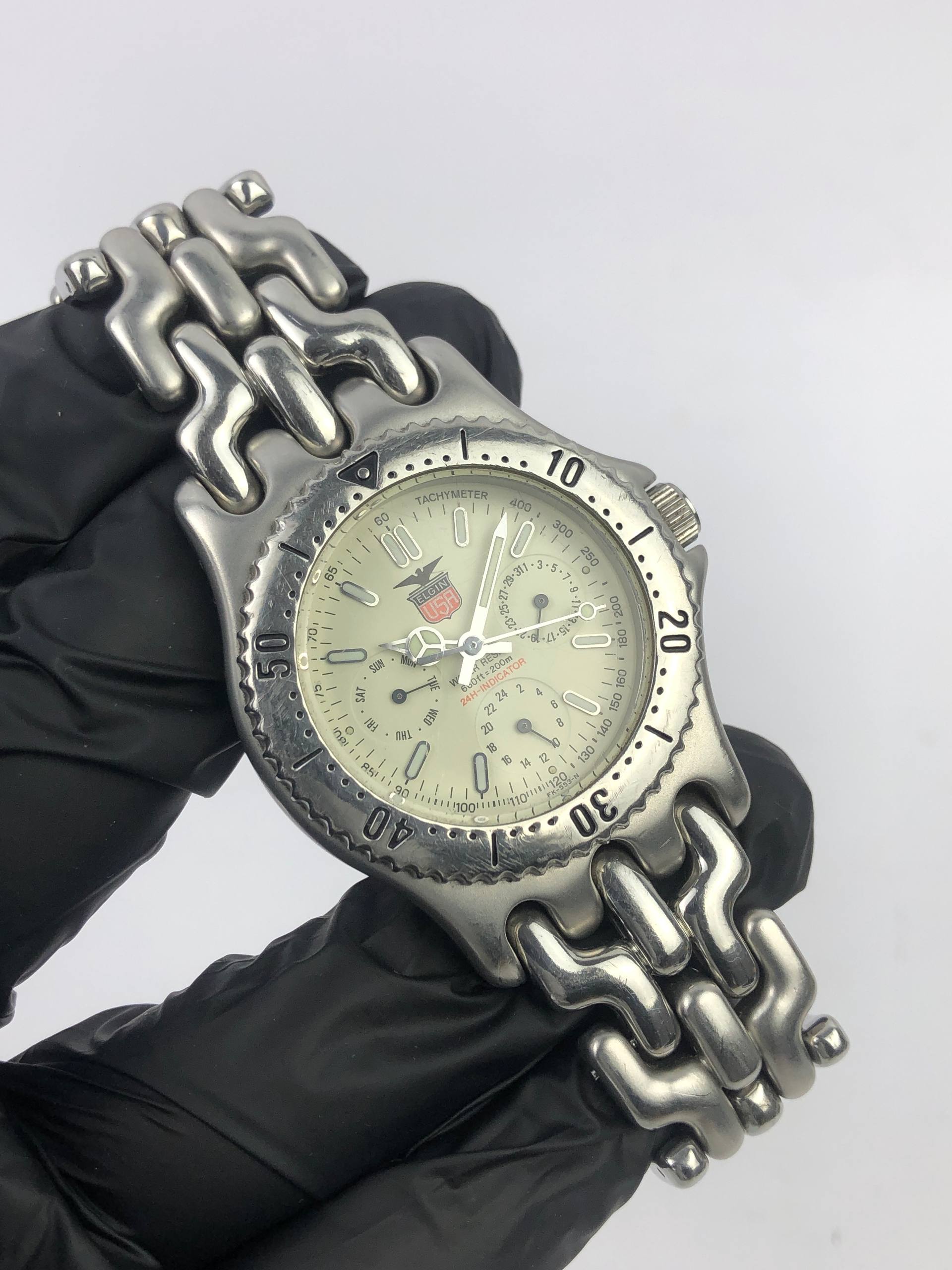 ELGIN USA QUARTZ SUB DAYDATE ALL ORIGINAL - Gambar 4