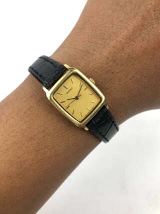 SEIKO TANK QUARTZ LADIES GOLD ORIGINAL