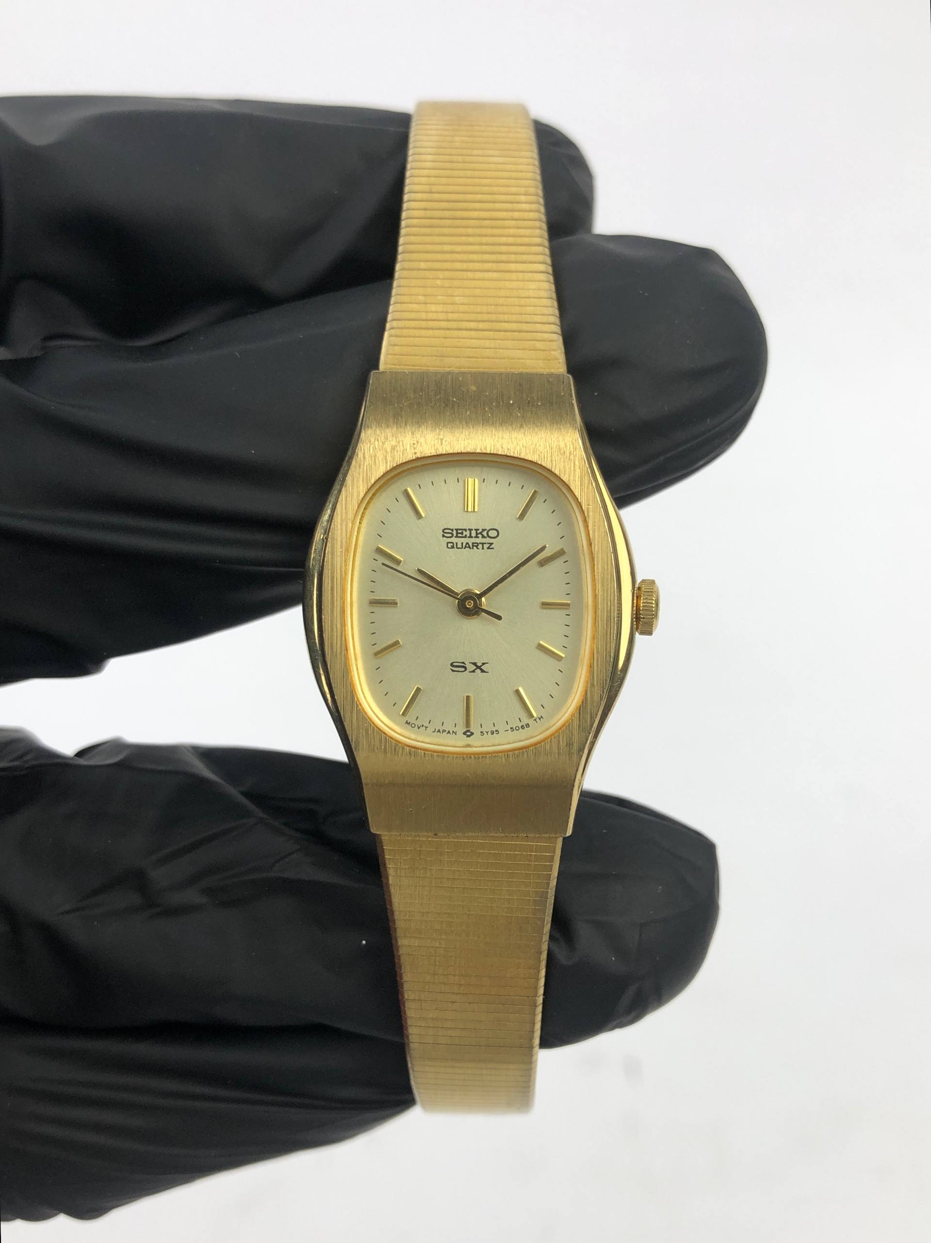 VINTAGE SEIKO QUARTZ SX OVAL LADIES - Gambar 2