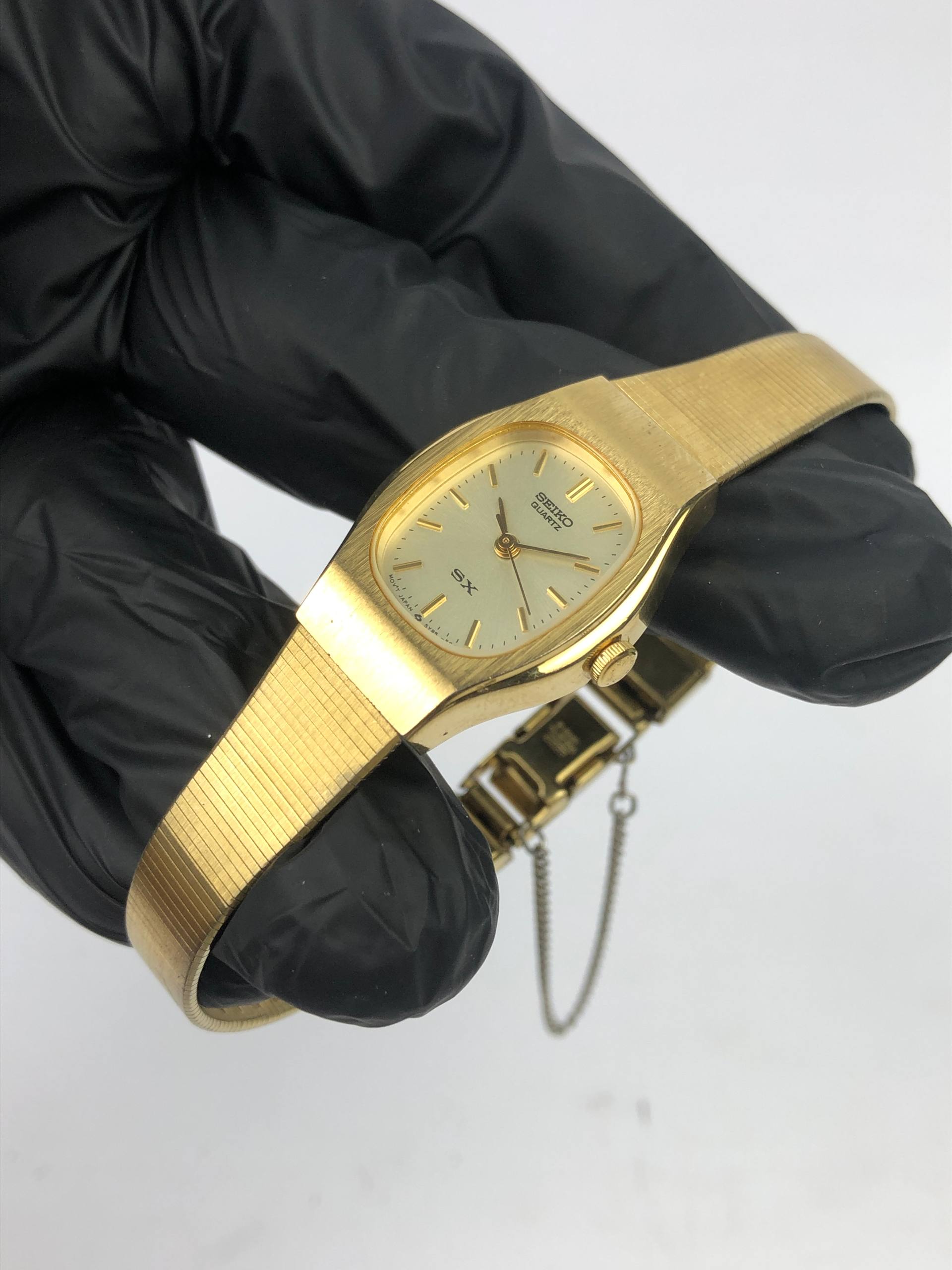 VINTAGE SEIKO QUARTZ SX OVAL LADIES - Gambar 3