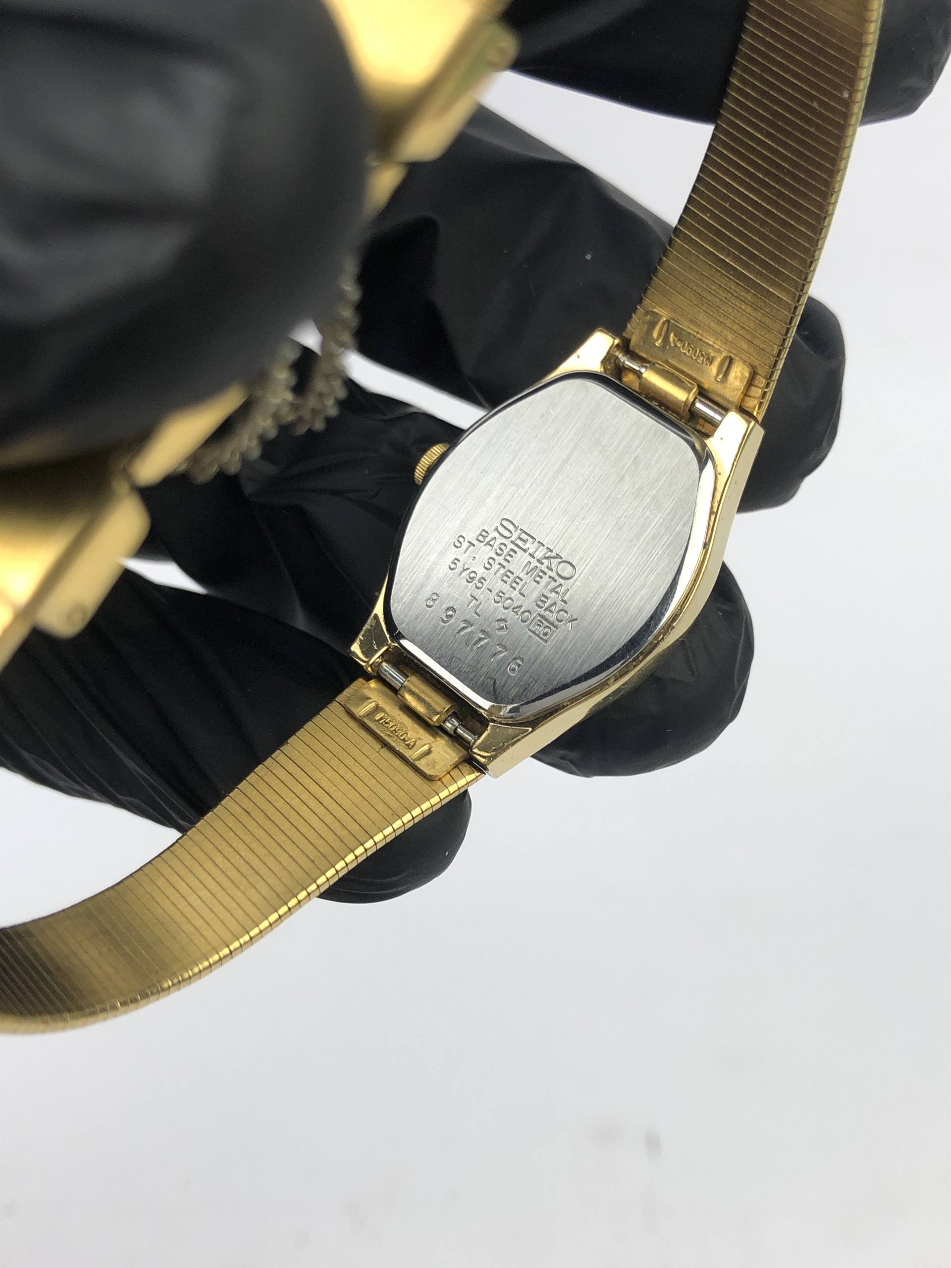 VINTAGE SEIKO QUARTZ SX OVAL LADIES - Gambar 8