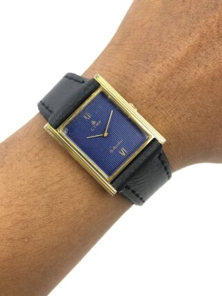 SWISS MADE CYMA TANK BLUE DIAL