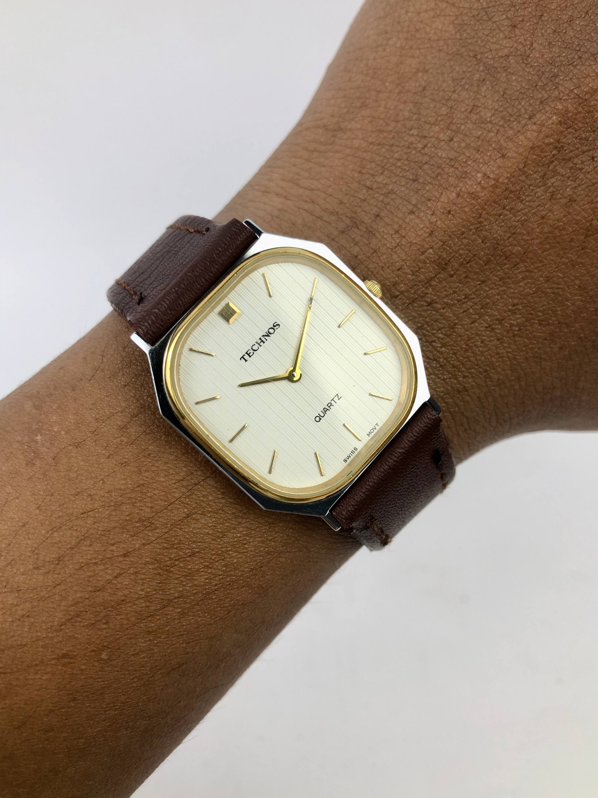 SWISSMADE TECHNOS TWOTONE LINEN DIAL