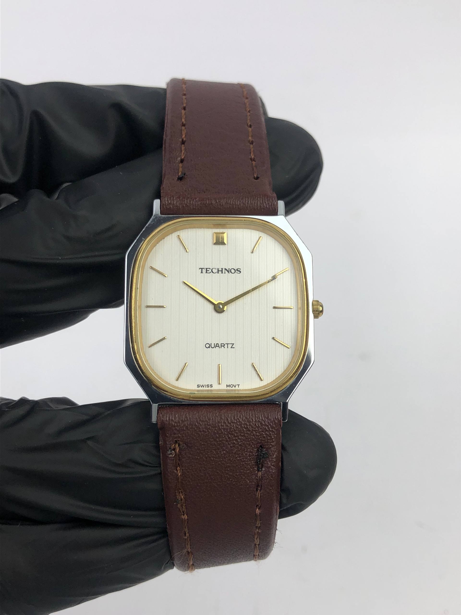 SWISSMADE TECHNOS TWOTONE LINEN DIAL - Gambar 2