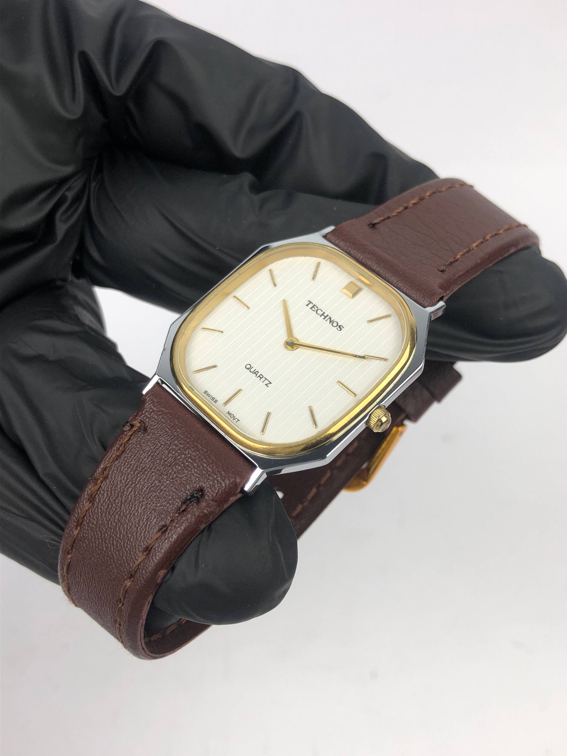 SWISSMADE TECHNOS TWOTONE LINEN DIAL - Gambar 3