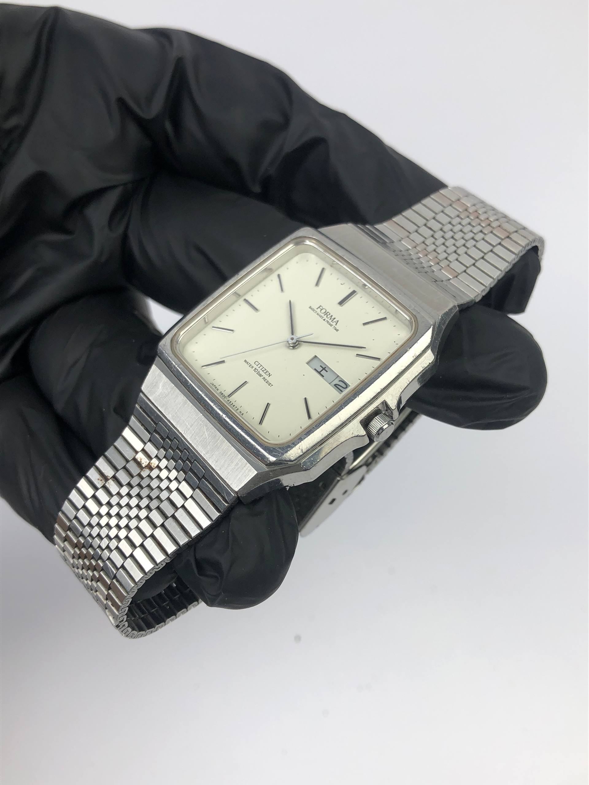 CITIZEN FORMA SQUARE DAYDATE ALL ORIGINAL - Gambar 3