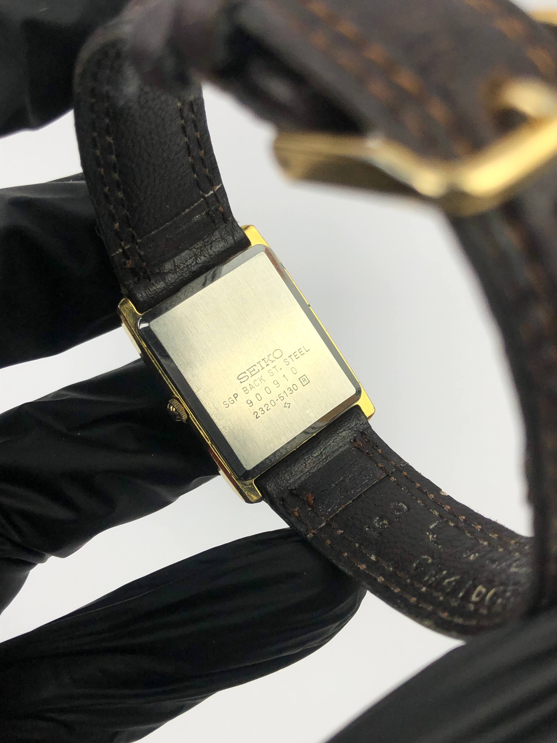 SEIKO TANK QUARTZ LADIES ORIGINAL - Gambar 8