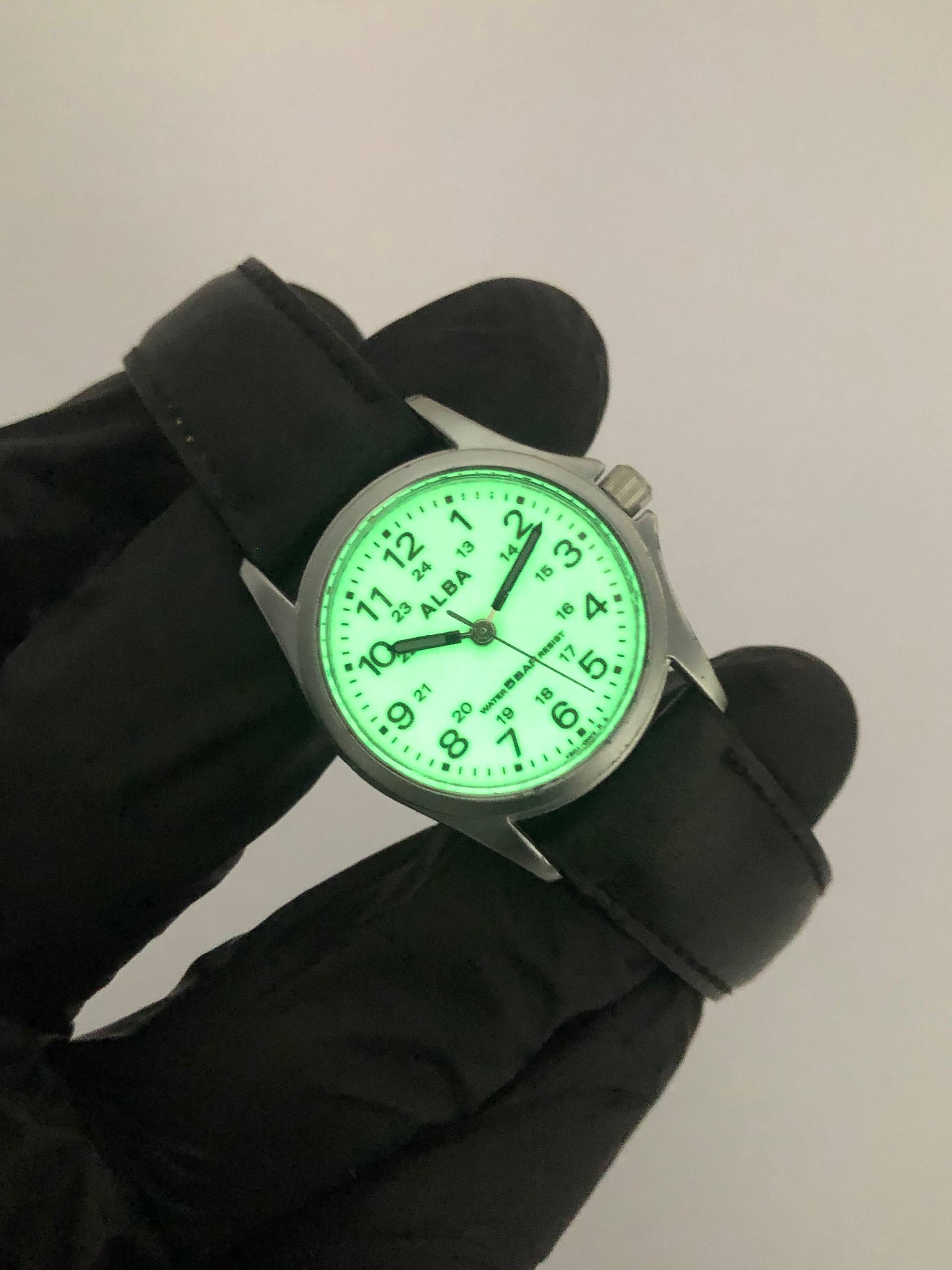 FULL LUME DIAL ALBA MILITARY STYLE LADIES - Gambar 5