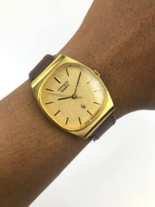 CITIZEN CRYSTON QUARTZ GOLD TEXTURE DIAL