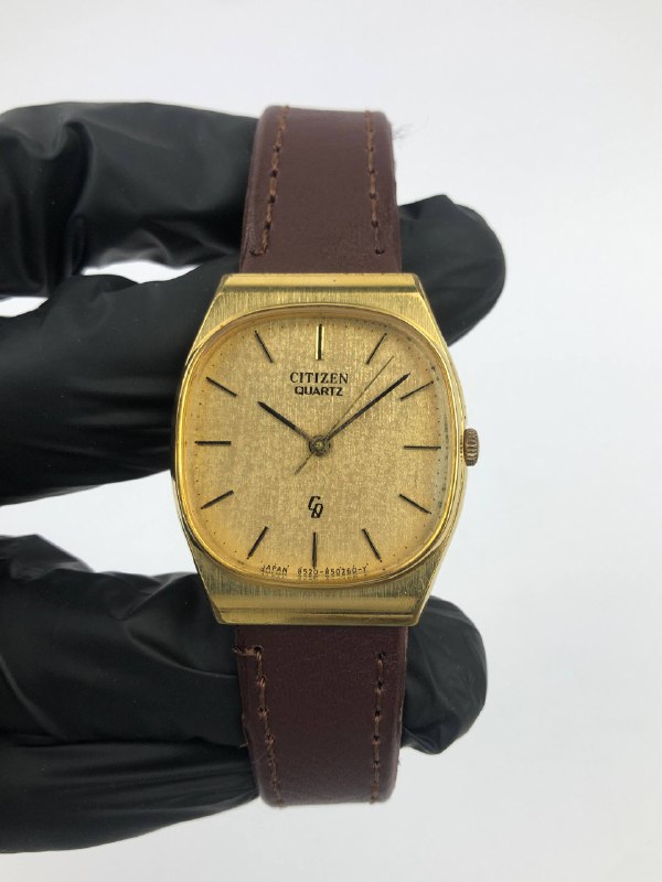 CITIZEN CRYSTON QUARTZ GOLD TEXTURE DIAL - Gambar 2