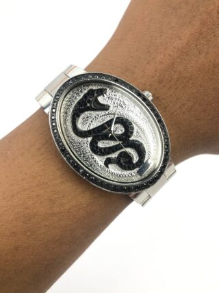 LAGON BLEU MOTIF BEZEL TABUR BATU DENGAN DIAL NAGA