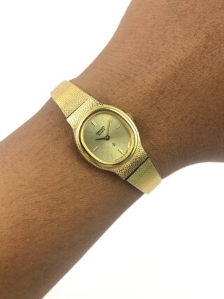 SEIKO QUARTZ OVAL GOLD FILLED ALL ORIGINAL