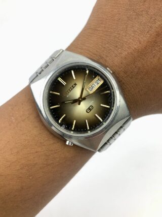 CITIZEN COSMOTRON JAPAN BROWN SUNBURST DIAL ALL ORIGINAL