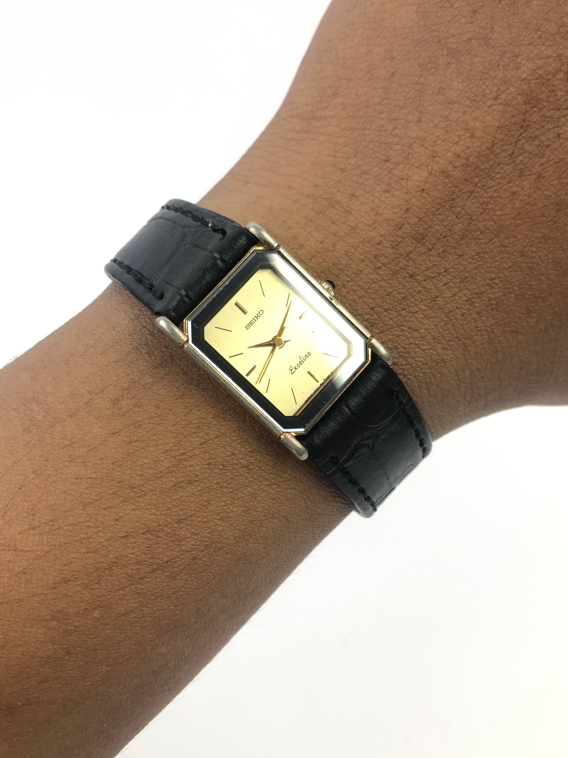 EKSLUSIF SEIKO EXCELINE TANK THIN CASE