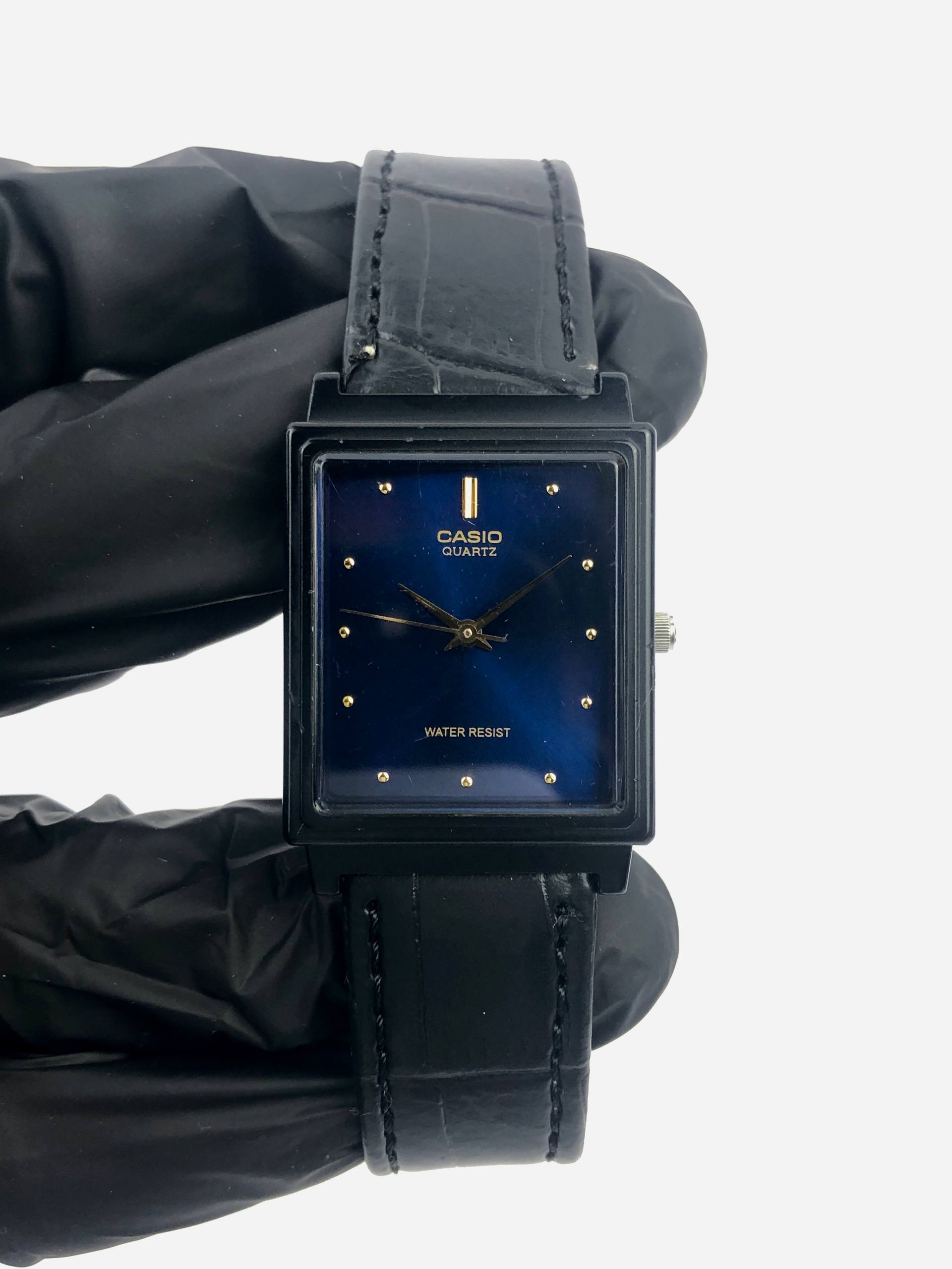 CASIO ANALOG SQUARE BLUE DIAL - Gambar 2