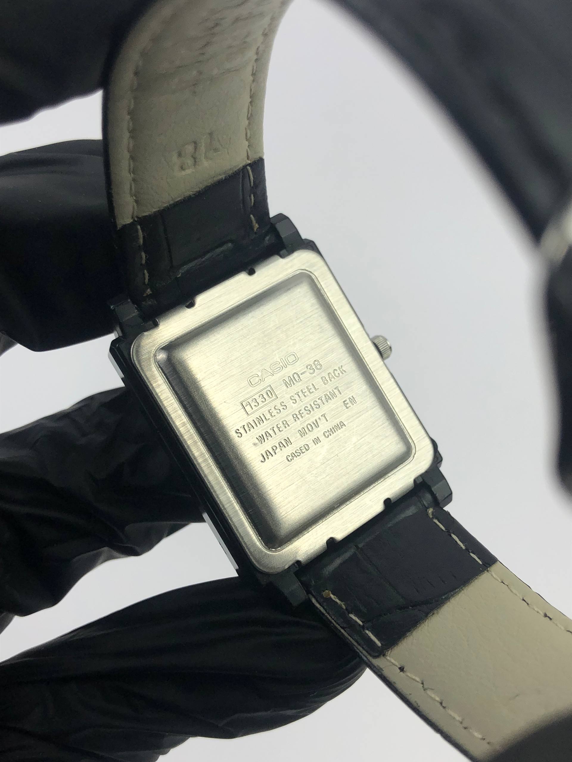 CASIO ANALOG SQUARE BLUE DIAL - Gambar 7