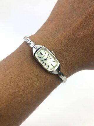 SEIKO BANGLE WHITE FOLD PLATED CASE ALL ORIGINAL