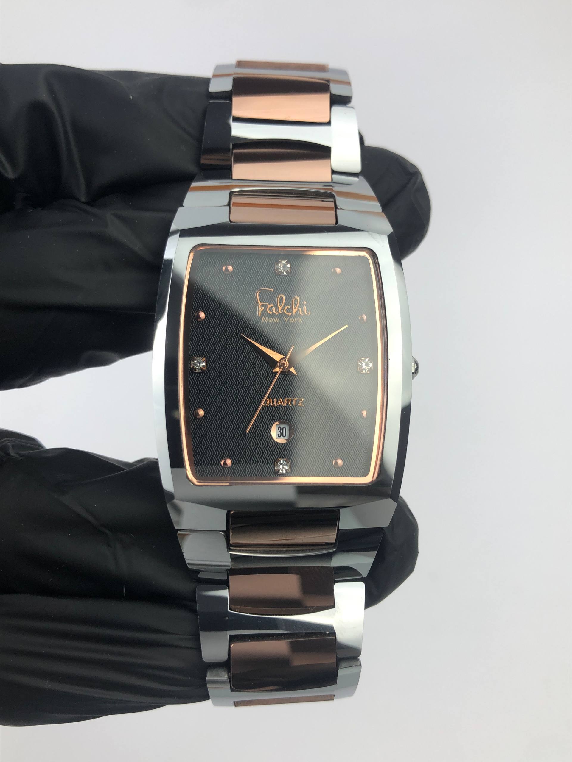 FULL TUNGSTEN CASE AND BRACELET FALCHY JAPAN TWOTONE - Gambar 2