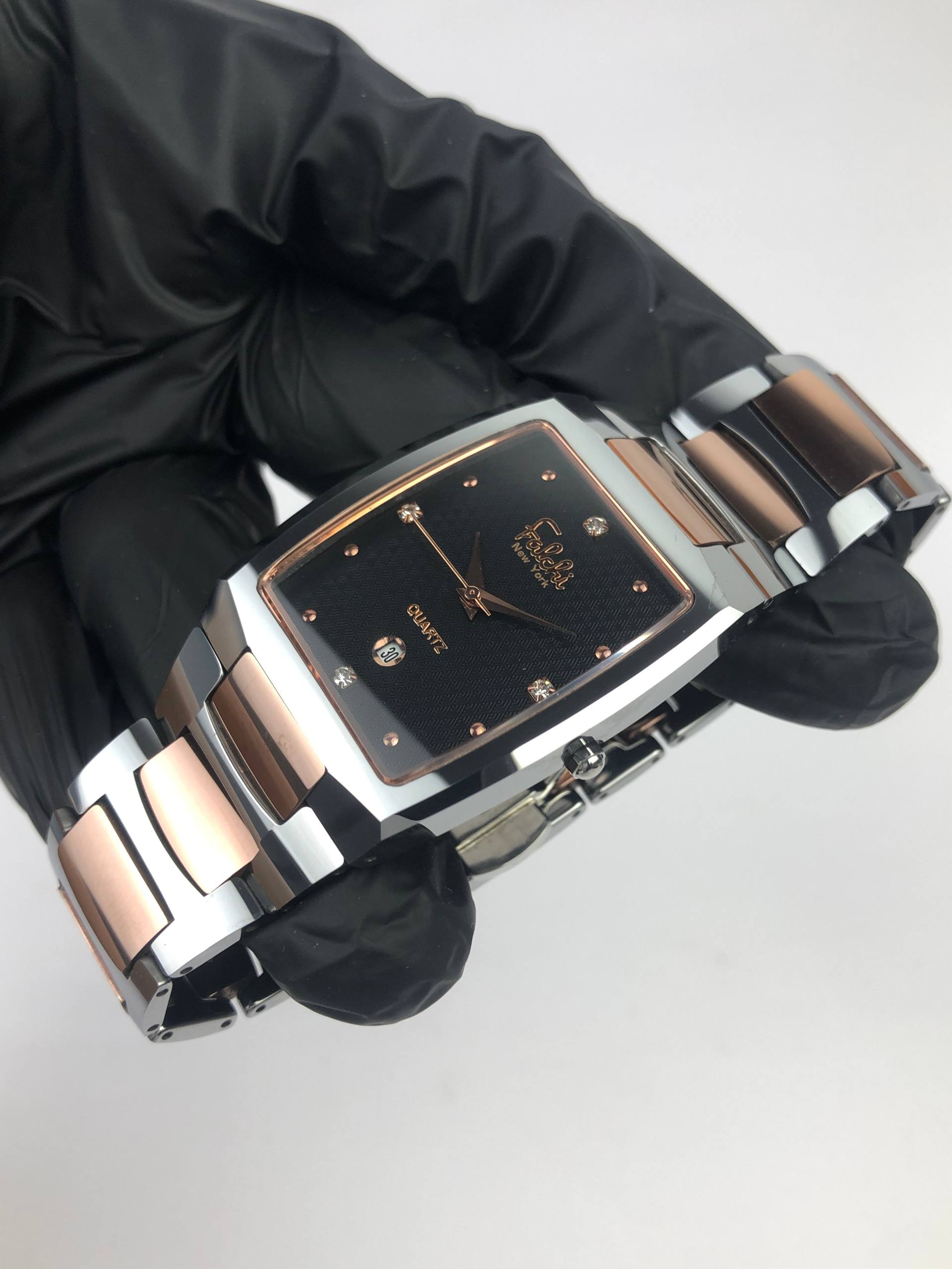 FULL TUNGSTEN CASE AND BRACELET FALCHY JAPAN TWOTONE - Gambar 3