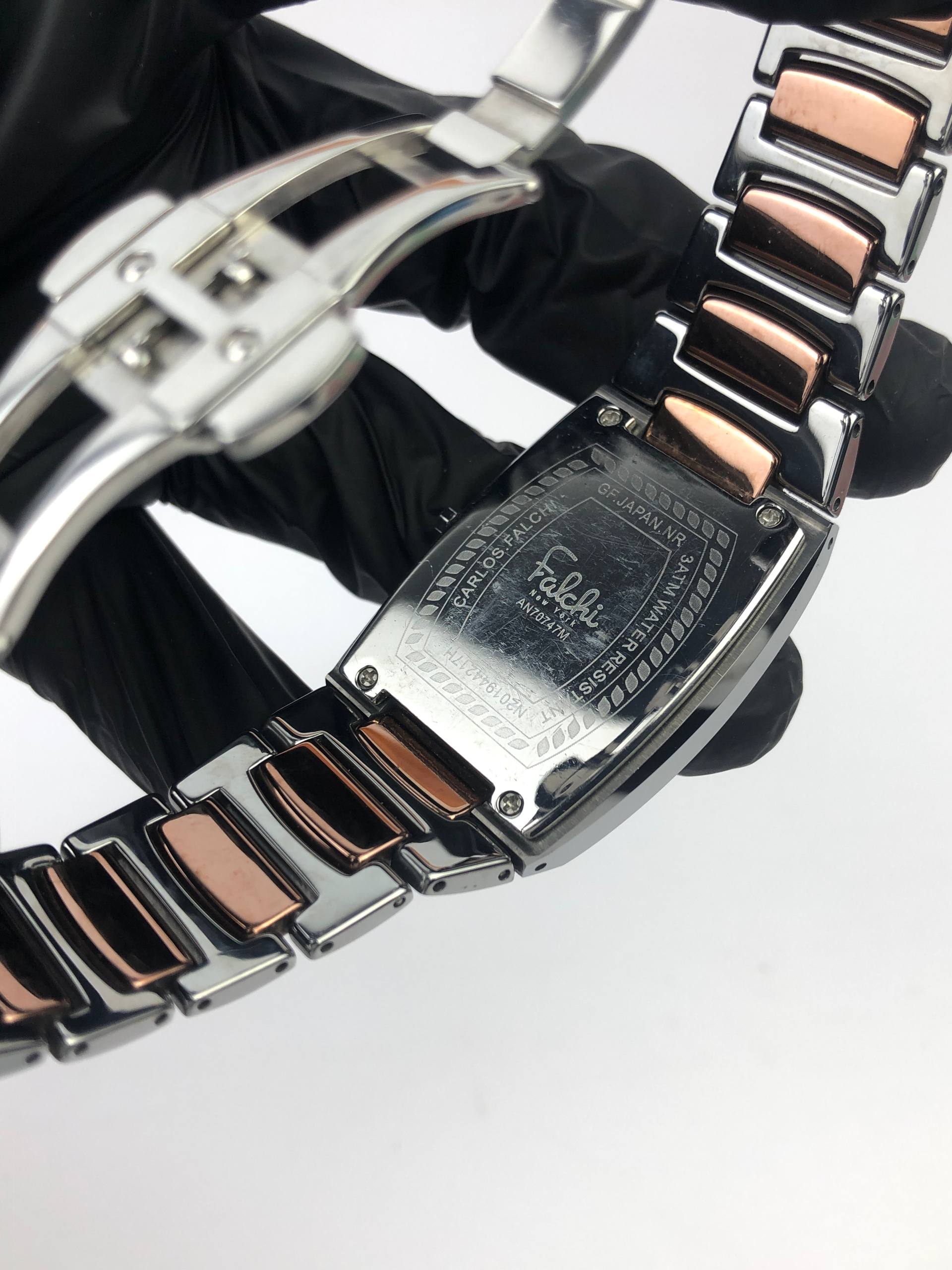 FULL TUNGSTEN CASE AND BRACELET FALCHY JAPAN TWOTONE - Gambar 7