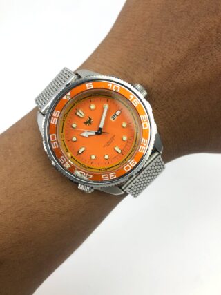 DIVER WATCH ORANGE ORIENT ALL WEATHER QUARTZ